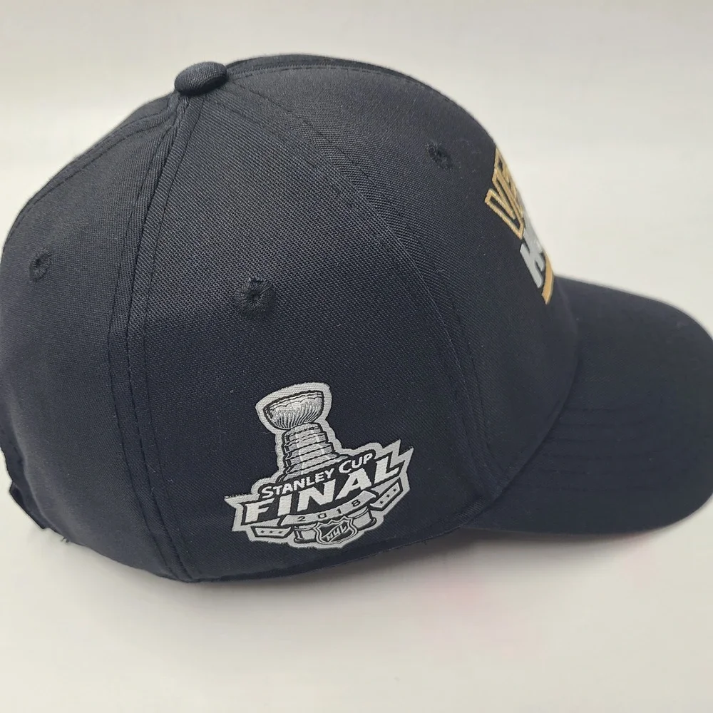 Vegas Golden Knights Hat Adjustable Adidas Black NHL 2018 Stanley Cup Final‎ Men